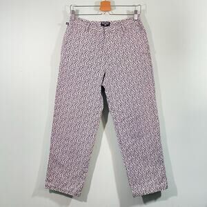 Vintage Polo Jeans Ralph Lauren Women Mini Floral Straight Leg Pants Size 8